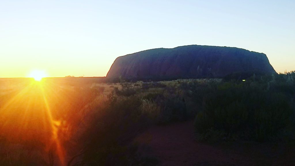 David & Family Camping in the Outback - Sunrise Over Uluru